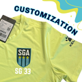 Customize your SGA GEAR - ADD ON charge per item customization- ALL ORDERS FINAL